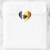 BEER PRIDE GESTREEPTE POOT VERTICAAL HART STICKER (Tas)