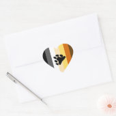 BEER PRIDE GESTREEPTE POOT VERTICAAL HART STICKER (Envelop)