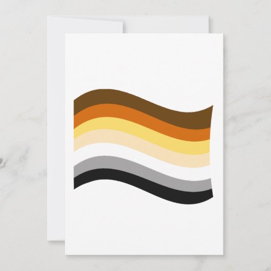 Beer Pride Golvende Vlag Feestdagenkaart (Voorkant)