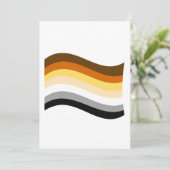 Beer Pride Golvende Vlag Feestdagenkaart (Staand voorkant)