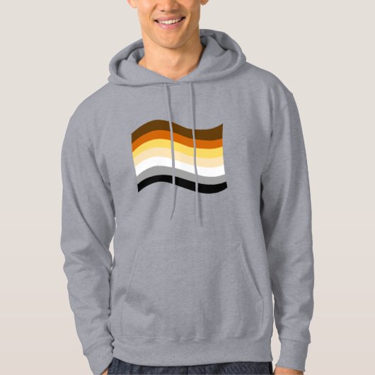 Beer Pride Golvende Vlag Hoodie (Voorkant)