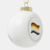 Beer Pride Golvende Vlag Keramische Bal Ornament (Links)
