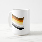 Beer Pride Golvende Vlag Koffiemok (Voorkant links)