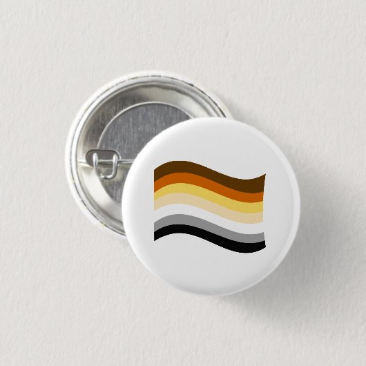 Beer Pride Golvende Vlag Ronde Button 3,2 Cm (Voorkant /achterkant)