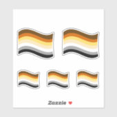 Beer Pride Golvende Vlag Sticker (Vel)