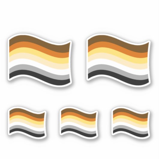 Beer Pride Golvende Vlag Sticker (Voorkant)