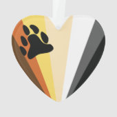 Beer Pride Hart Acryl Ornament (achterkant)