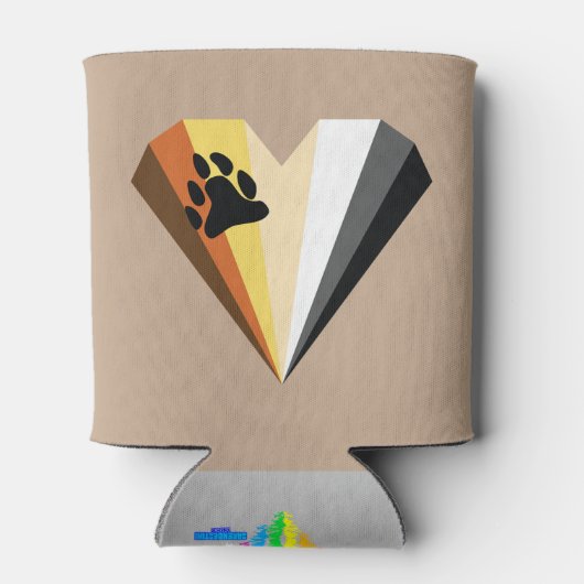 Beer Pride Heart Can Koeler (Achterkant)