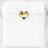 Beer Pride Heart Klassic Round Sticker (Tas)