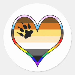 Beer Pride Heart Klassic Round Sticker