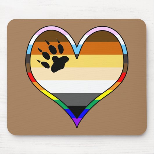 Beer Pride Heart Muismat (Voorkant)