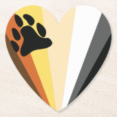 Beer Pride Heart Papier Onderzetter (Voorkant)