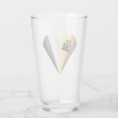 Beer Pride Heart Pint Glass Glas (Achterkant)
