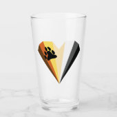 Beer Pride Heart Pint Glass Glas (Voorkant)
