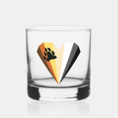 Beer Pride Heart Rocks Glass Whisky Glas (Voorkant)