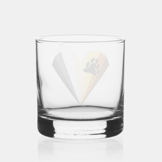 Beer Pride Heart Rocks Glass Whisky Glas (Achterkant)