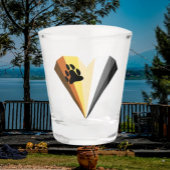 Beer Pride Heart Shot Glass Glas