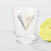 Beer Pride Heart Shot Glass Shot Glas (Achterkant)