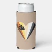 Beer Pride Heart Slim Seltzer Can Beverage Koeler (Seltzer Voorkant)
