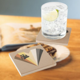 Beer Pride Heart Stone Coaster is niet correct, ee Stenen Onderzetter