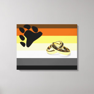 Beer Pride Huwelijk op Canvas Afdruk