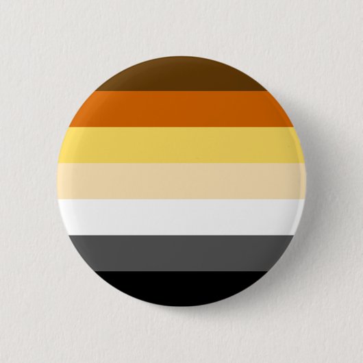 Beer Pride kleuren strepen Ronde Button 5,7 Cm (Voorkant)