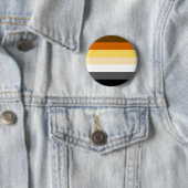 Beer Pride kleuren strepen Ronde Button 5,7 Cm (In situ)