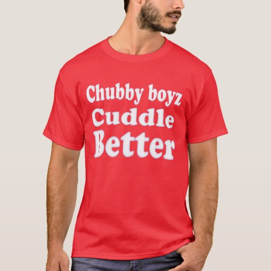 Beer Pride Mollige Jongens Knuffelen Beter T-shirt (Voorkant)