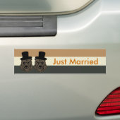Beer Pride Net getrouwd Bumpersticker (Op auto)