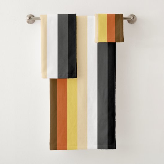 Beer Pride, neutraal gradiëntstripes, LGBTQ Pride Bad Handdoek (Insitu)