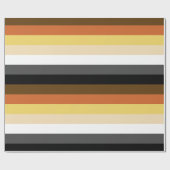 Beer Pride, neutraal gradiëntstripes, LGBTQ Pride Cadeaupapier (Vlak)
