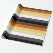 Beer Pride, neutraal gradiëntstripes, LGBTQ Pride Cadeaupapier (Uitgerold)