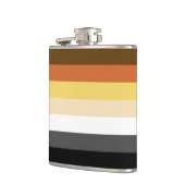 Beer Pride, neutraal gradiëntstripes, LGBTQ Pride Heupfles (Links)