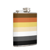 Beer Pride, neutraal gradiëntstripes, LGBTQ Pride Heupfles (Rechts)