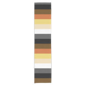 Beer Pride, neutraal gradiëntstripes, LGBTQ Pride Korte Tafelloper (Voorkant)