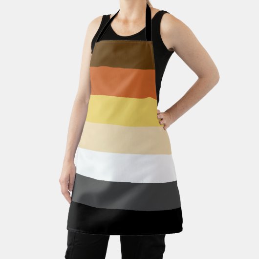 Beer Pride, neutraal gradiëntstripes, LGBTQ Pride Schort (Insitu)