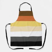 Beer Pride, neutraal gradiëntstripes, LGBTQ Pride Schort (Voorkant)