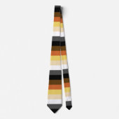 Beer Pride, neutraal gradiëntstripes, LGBTQ Pride Stropdas (Voorkant)