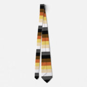 Beer Pride, neutraal gradiëntstripes, LGBTQ Pride Stropdas (Achterkant)