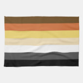 Beer Pride, neutraal gradiëntstripes, LGBTQ Pride Theedoek (Horizontaal)
