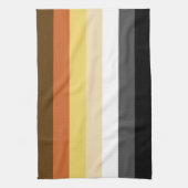 Beer Pride, neutraal gradiëntstripes, LGBTQ Pride Theedoek (Verticaal)
