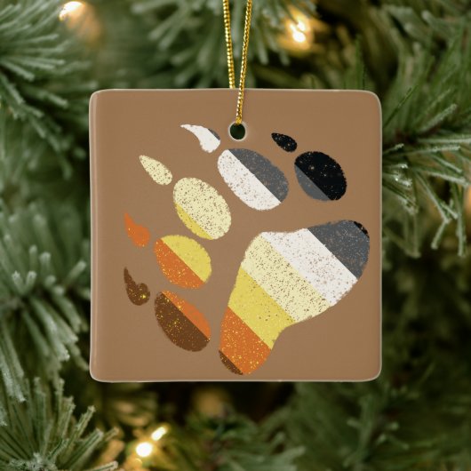 Beer Pride Noodlijdende Pauw Keramisch Ornament (Boom)