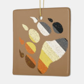 Beer Pride Noodlijdende Pauw Keramisch Ornament (Links)