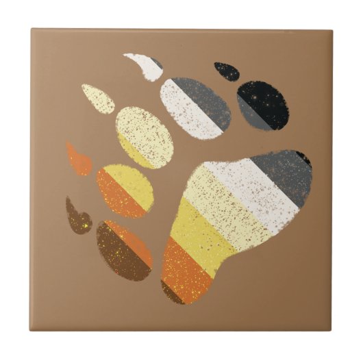 Beer Pride Noodlijdende Pauw Tegeltje (Voorkant)