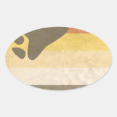 BEER PRIDE ONTWERP OVALE STICKER (Voorkant)