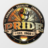 Beer Pride opgericht in 1969 Raamsticker (Vel)