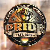 Beer Pride opgericht in 1969 Raamsticker (Vel 2)