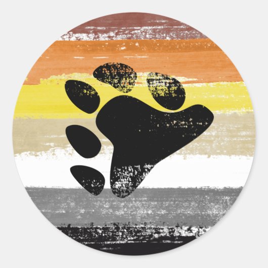 Beer Pride Paint Ronde Sticker (Voorkant)