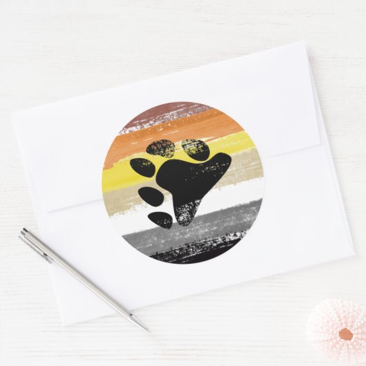 Beer Pride Paint Ronde Sticker (Envelop)