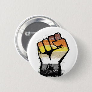 Beer Pride Paw Fist Ronde Button 5,7 Cm